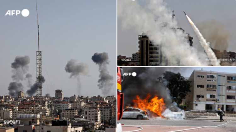 हमास के हमले के जवाब में इजरायल ने बरसाए बम, 28 की मौत