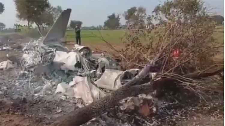 खैबर पख्तूनख्वा में पाकिस्तानी वायुसेना का जेट क्रैश हुआ