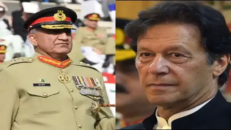 पाकिस्तान प्रधानमंत्री इमरान खान और सेना अध्यक्ष बाजवा 