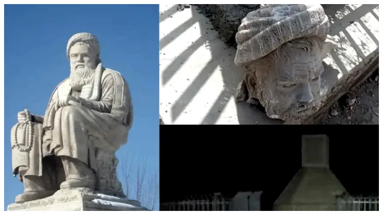 बामियान में तालिबन ने मशहूर हजारा नेता की मूर्ति हटाई 