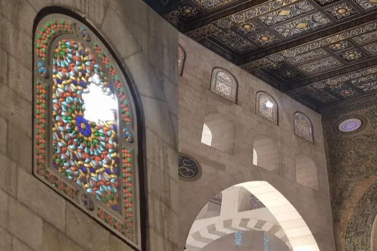 अल-अक्सा मस्जिद में खिड़कियों की मरम्मत