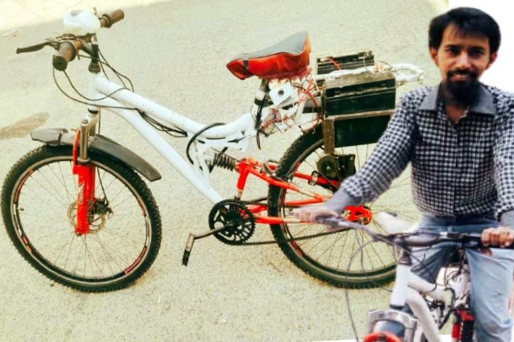 आसिम का करतब: उन्होंने पुरानी साइकिल की, इलेक्ट्रिक बाइक में बदली