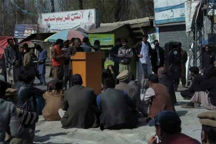 पाकिस्तान के खिलाफ गिलगित-बाल्टिस्तान के लोगों ने किया प्रदर्शन