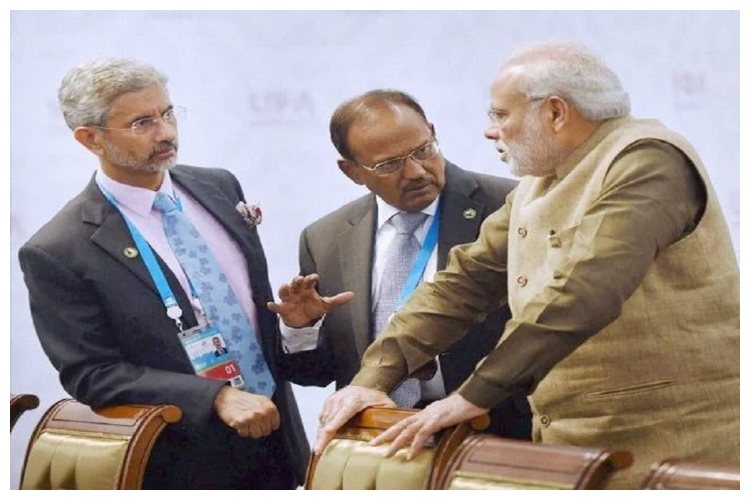 प्रधानमंत्री मोदी, विदेश मंत्री एस. जयशंकर और राष्ट्रीय सुरक्षा सलाहकार अजित डोभाल