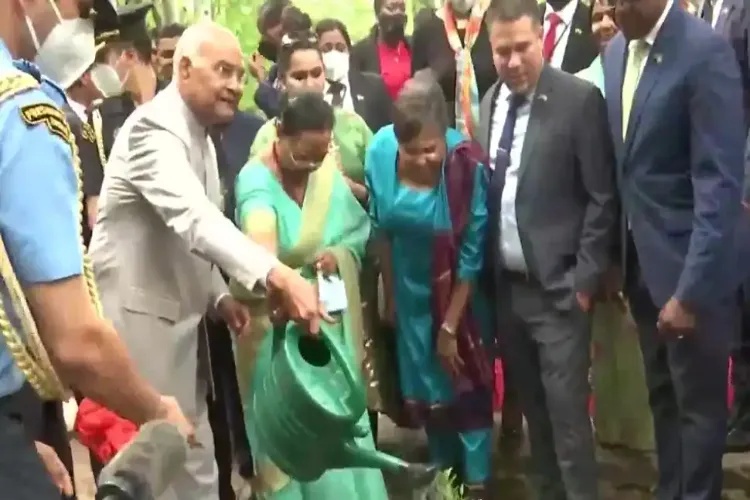 राष्ट्रपति कोविंद ने किंग्स्टन में ‘भारत-जमैका मैत्री उद्यान‘ का उद्घाटन किया