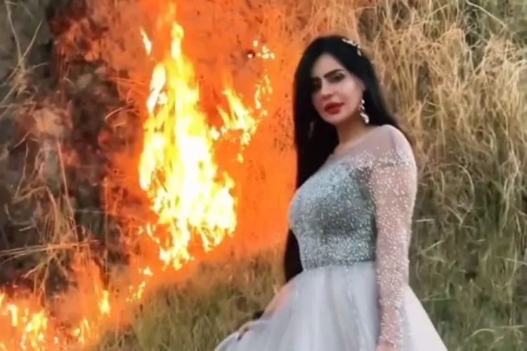 पाकिस्तान: जंगल में आग लगाई, वीडियो शूट किया, अब मॉडल डॉली पर मुकदमा 
