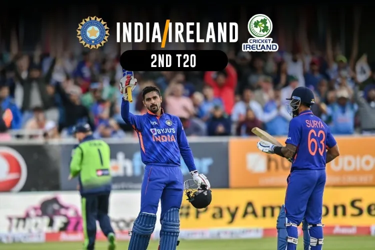 आयरलैंड दूसरा टी-20 : हुड्डा के शतक के साथ भारत ने आयरलैंड के खिलाफ बनाए 227 रन