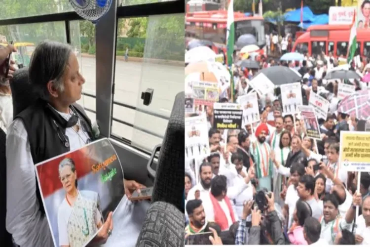 सोनिया गांधी से ईडी की पूछताछ, कांग्रेस का देशभर में विरोध प्रदर्शन