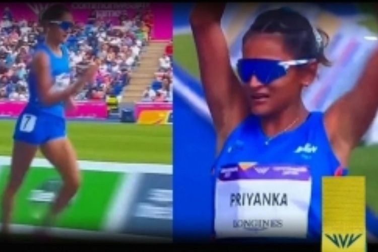भारत की प्रियंका गोस्वामी ने रेस वॉक में जीता रजत पदक