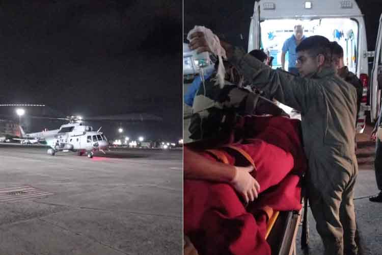 आईएएफ ने घायल बीएसएफ जवान शब्बीर अहमद वानी को एयरलिफ्ट किया