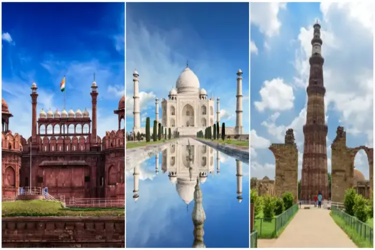 ताजमहल, लाल किला और कुतुब मीनार पर्यटकों के बीच सर्वाधिक लोकप्रिय