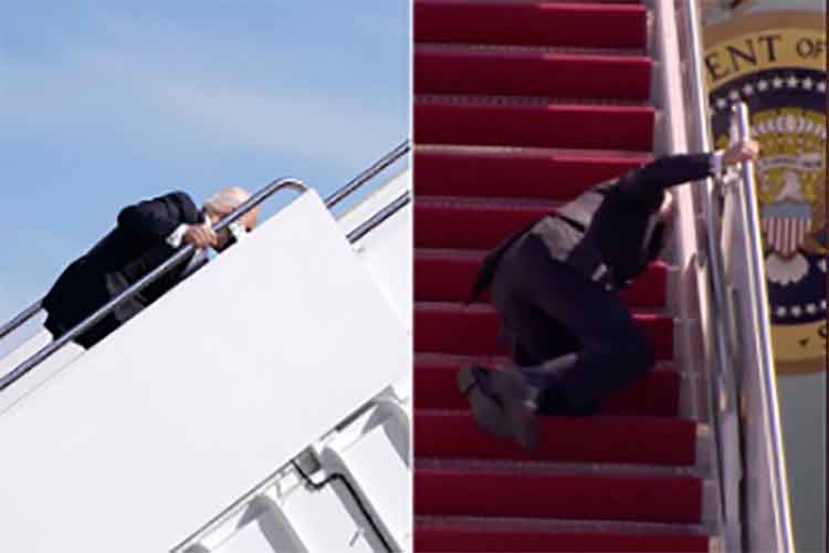 रूस के राष्ट्रपति पुतिन सीढ़ियों से नीचे गिरे 