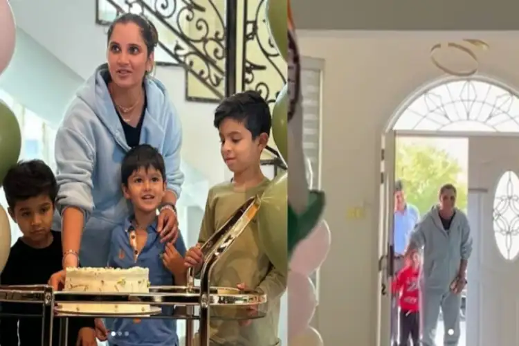  दुबई में दोस्तों और परिवार वालों ने सानिया मिर्जा को दिया सप्राइज