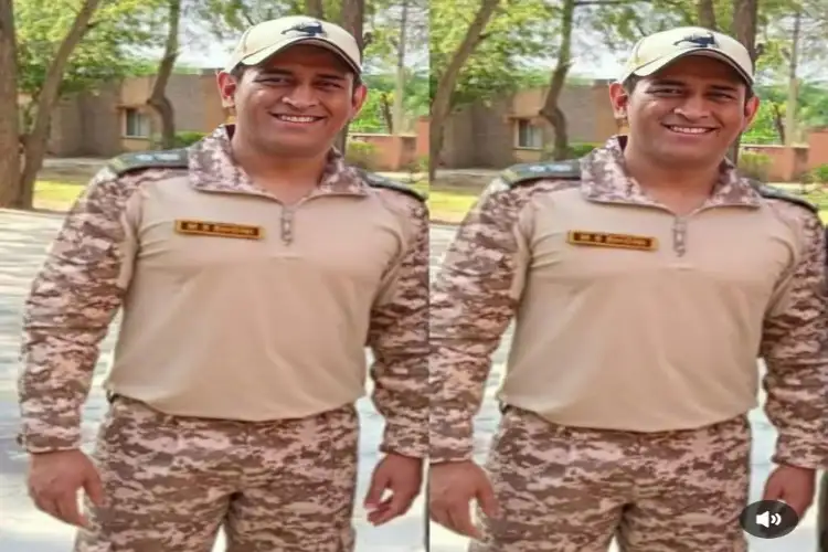 जोधपुर: धोनी आईपीएल से पहले आर्मी कैंट में पहुंचे और फौजियों के साथ समय बिताया