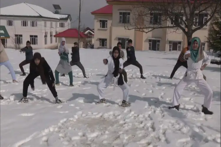 Schoolgirls in J&K's Budgam learn martial arts for self-defense