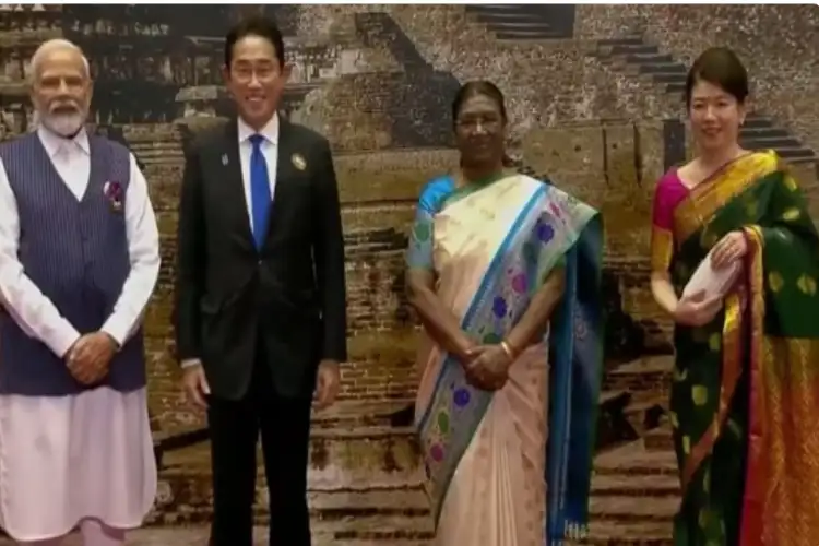 G20: International delegates adopt Indian fashion, Japan's first lady wears saree