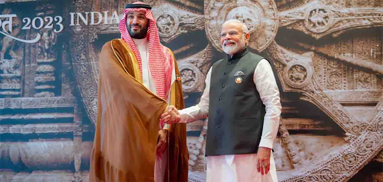 Narendra Modi and Mohammed bin Salman