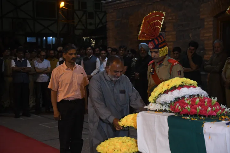 Father of martyred Jammu and Kashmir police officer salutes his son