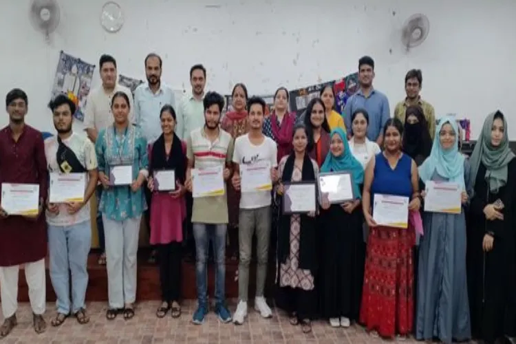 Inter-departmental collage competition in Jamia on the success of Chandrayaan 3