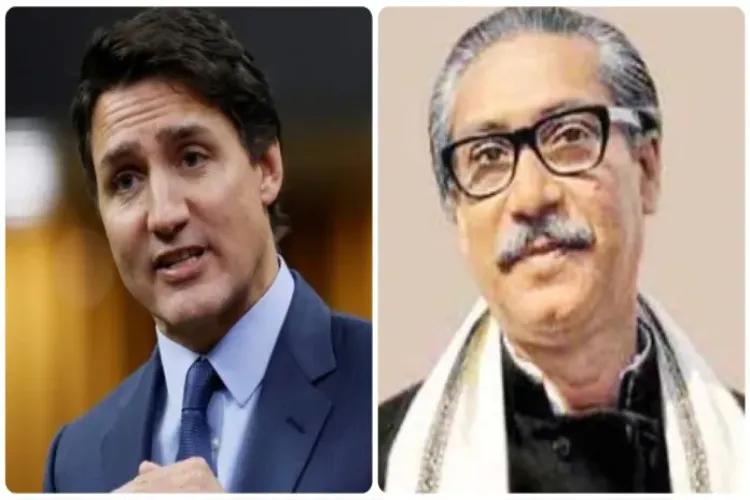 Justin Trudeau and shiekh mujib