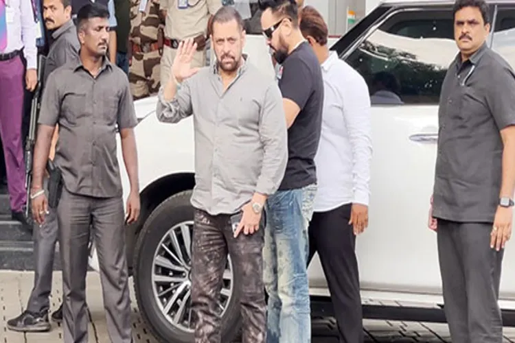 Salman Khan seen at private jet terminal in Kalina