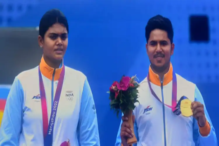Jyoti, Ojas pair won gold in archery; India's new record in Asian Games by winning 71 medals
