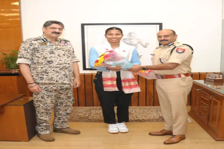 Assam Police honored Lovlina for her brilliant performance in Asian Games
