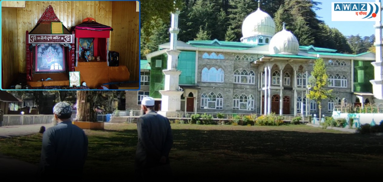 Mosque and Temple are located in the same courtyard of Kashmir's Trehgam 