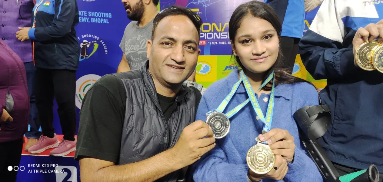 Disabled Adiba Ali wins gold in National Shooting Championship, becomes an example for girls