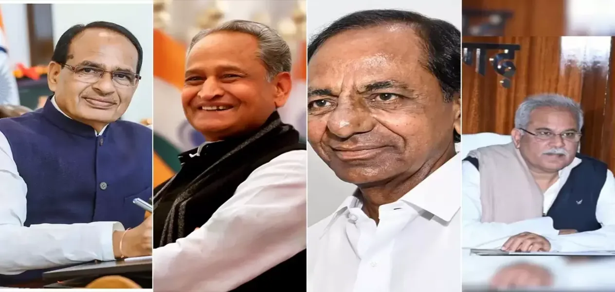 Election Results 2023: Madhya Pradesh, Rajasthan, Chhattisgarh and Telangana, who will be crowned and who will leave power?