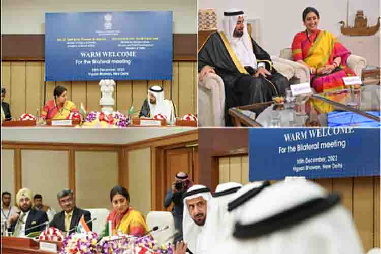  Smriti Irani and Tawfiq bin Fauzan Al-Rabiah 