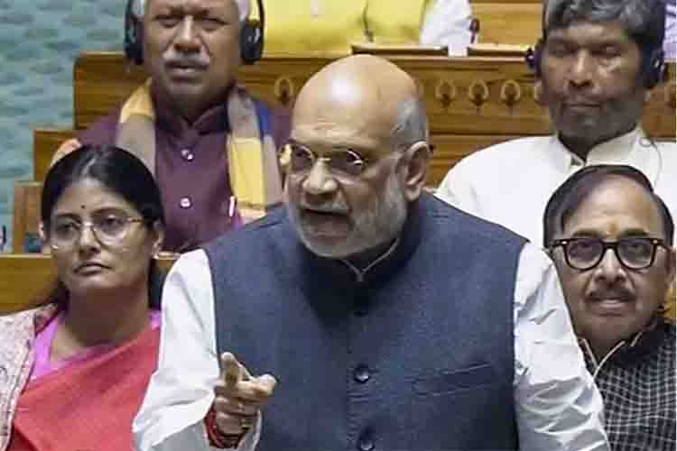 Amit Shah in Parliament 