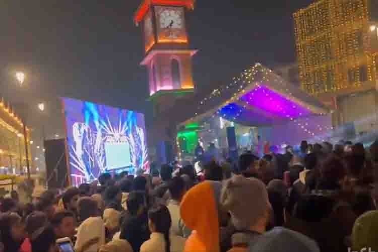   New Year celebrations at Lal Chowk  