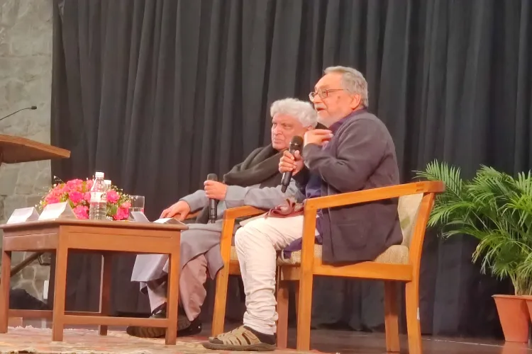 Javed Akhtar and Prof Alok Rai