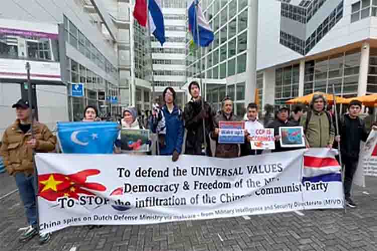 Netherlands: Uighur Muslims protest against China's 'genocide' in East Turkistan