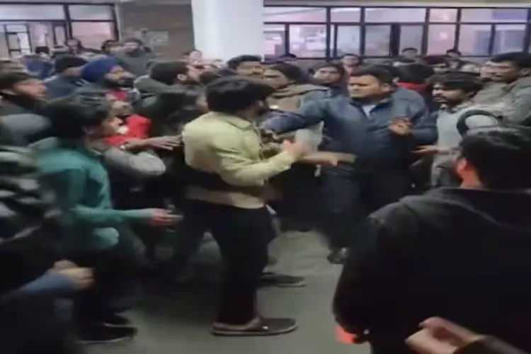 Clash between JNU student groups, many injured