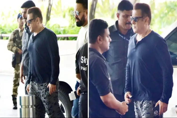 Salman Khan spotted at Mumbai airport with tight security after firing incident