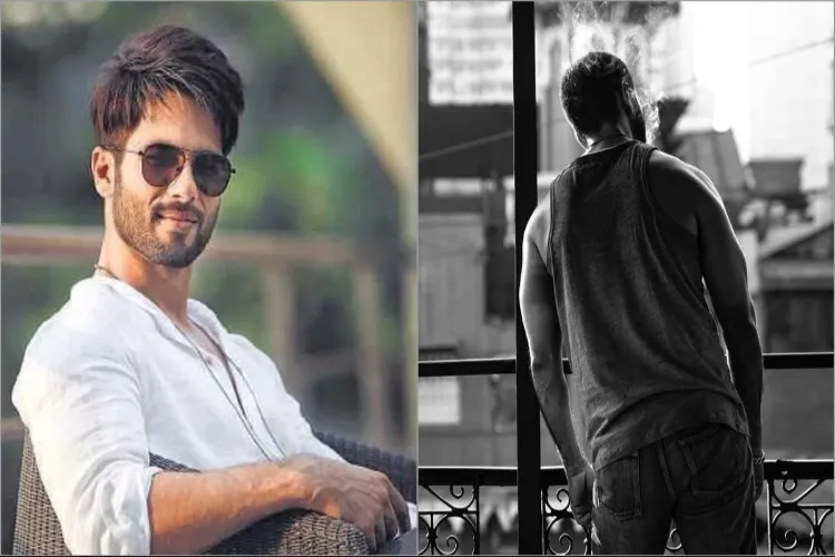 Shahid Kapoor's black and white look on the sets of 'Deva'