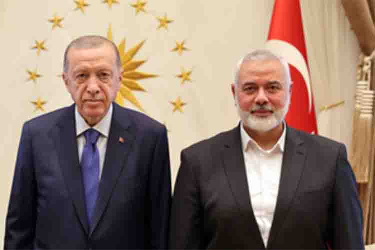 Tayyip Erdogan and Ismail Haniyeh