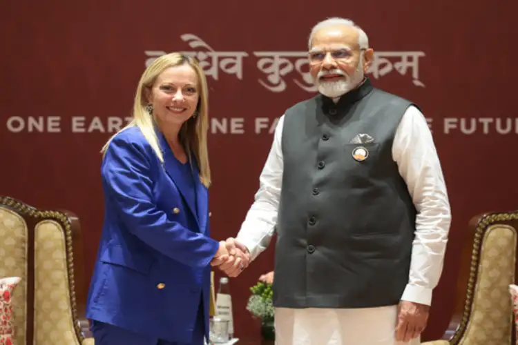 PM Modi spoke to Italian Prime Minister Georgia Meloni, extended best wishes on Liberation Daya