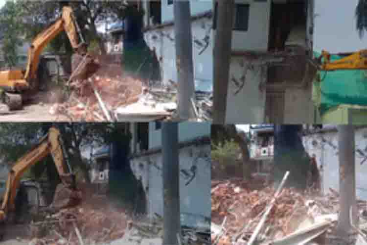 Bulldozer hits history-sheeter Shamim Kabadi's house 