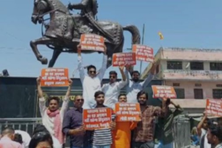 SP supporters insulted the statue of Maharana Pratap, anger among the people of Kshatriya community
