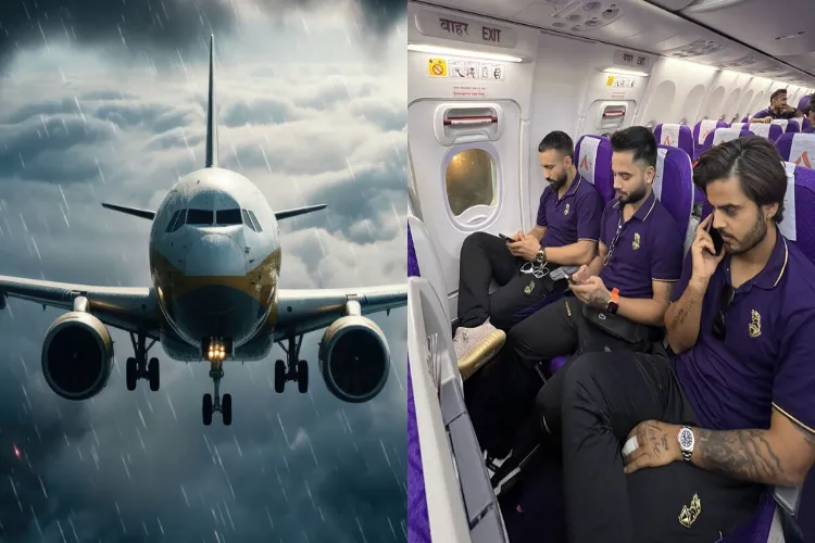 KKR charter flight diverted to Guwahati due to bad weather in Kolkata