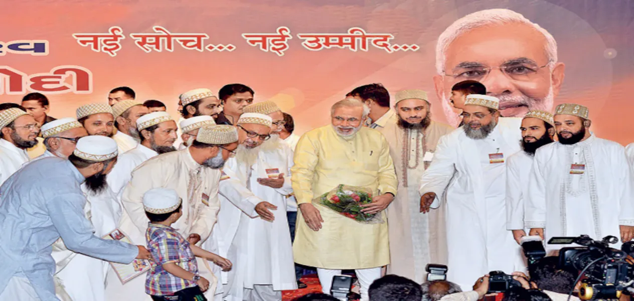 Modi asks Muslims to introspect their stand on various issues including opposition to BJP