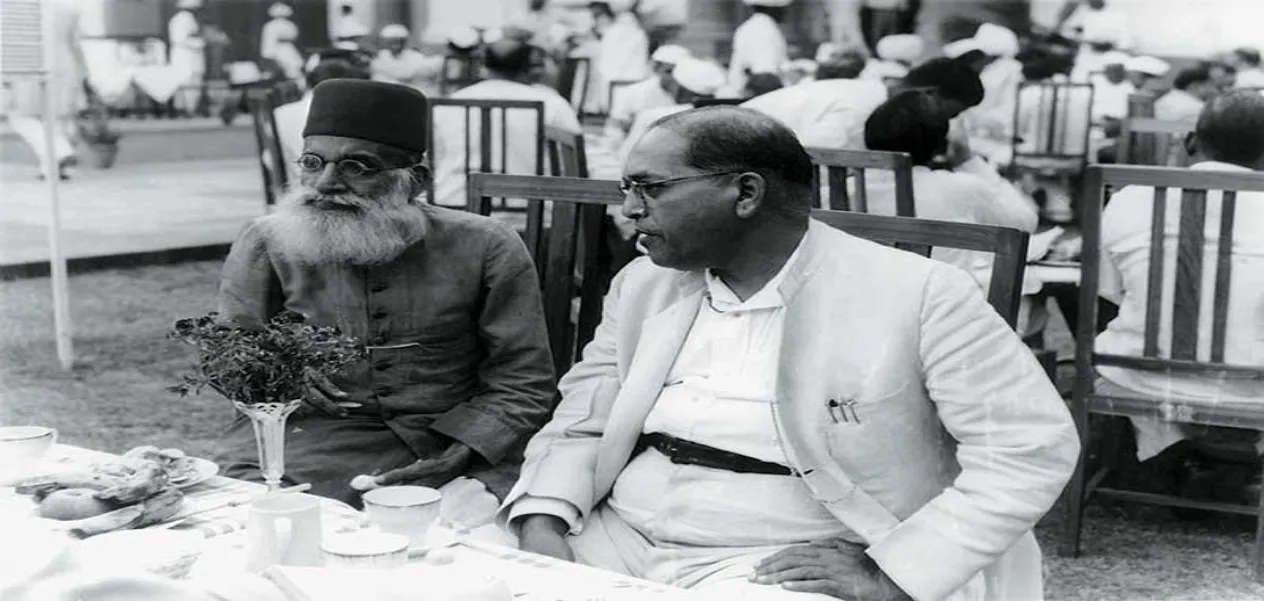 Memorial Day:  Sahafi-poet Maulana Hasrat Mohani with ambedker