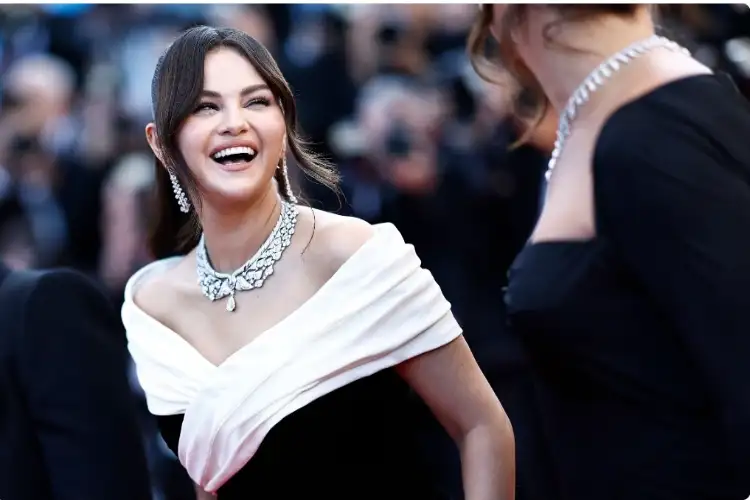 Selena Gomez dazzles at Cannes with elegant Saint Laurent gown