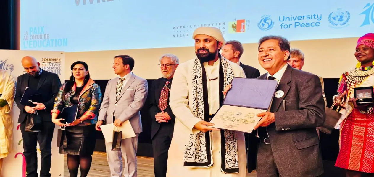 Haji Syed Salman Chishti honored in Geneva