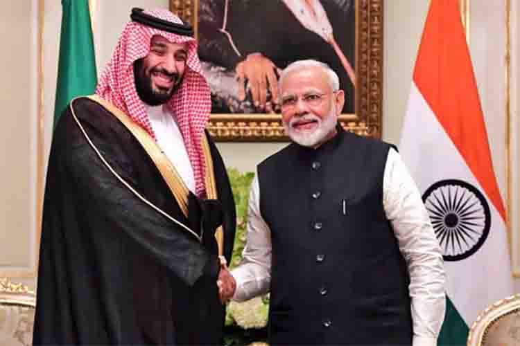 Narendra Modi and Mohammed bin Salman
