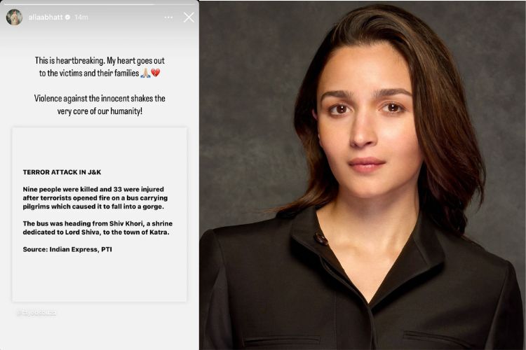 Alia Bhatt on terror attack on pilgrims in Reasi, Jammu & Kashmir: 