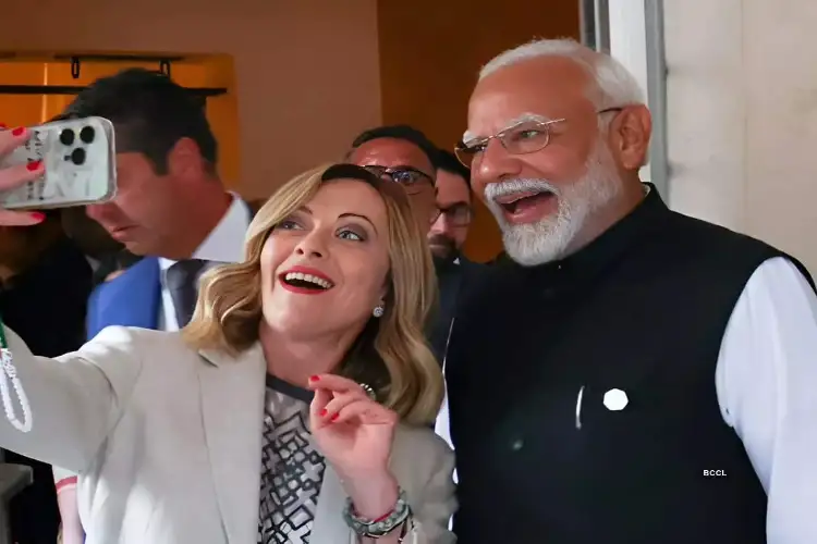 'Melodi' moment again: Italian PM Meloni clicks selfie with PM Modi on sidelines of G7 Summit